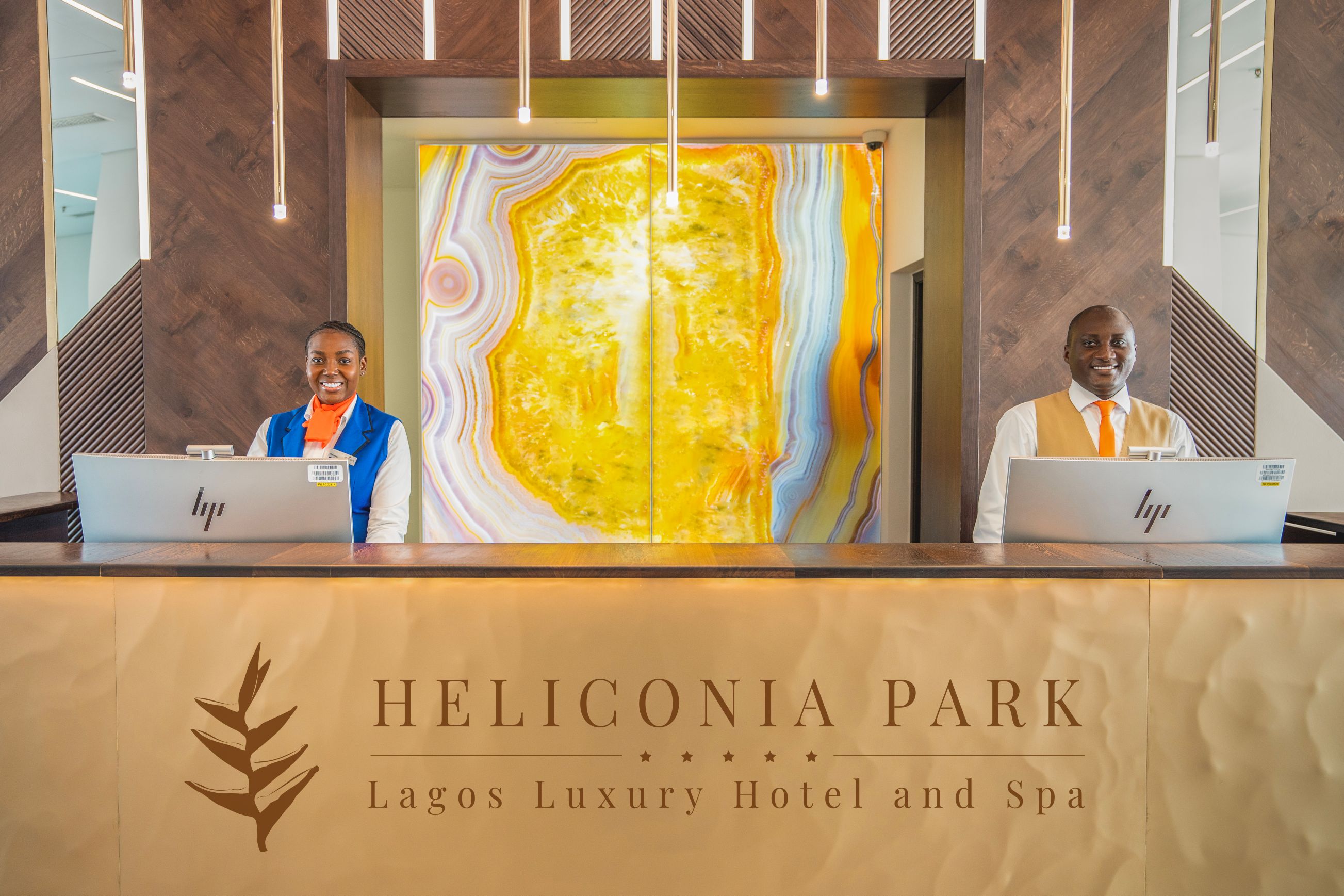 Reception area at Heliconia Park Lagos