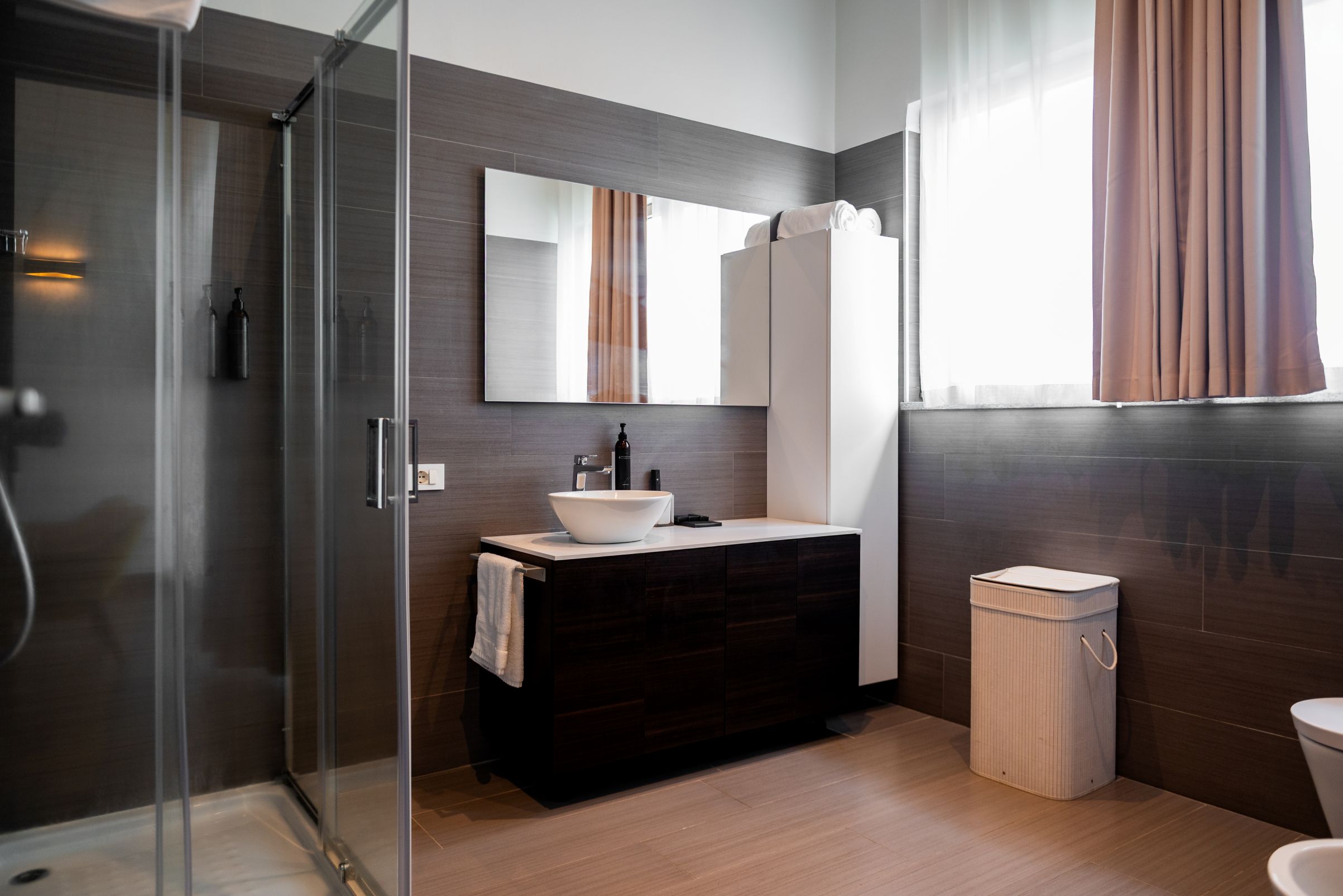 Spa-inspired bathroom with premium fixtures
