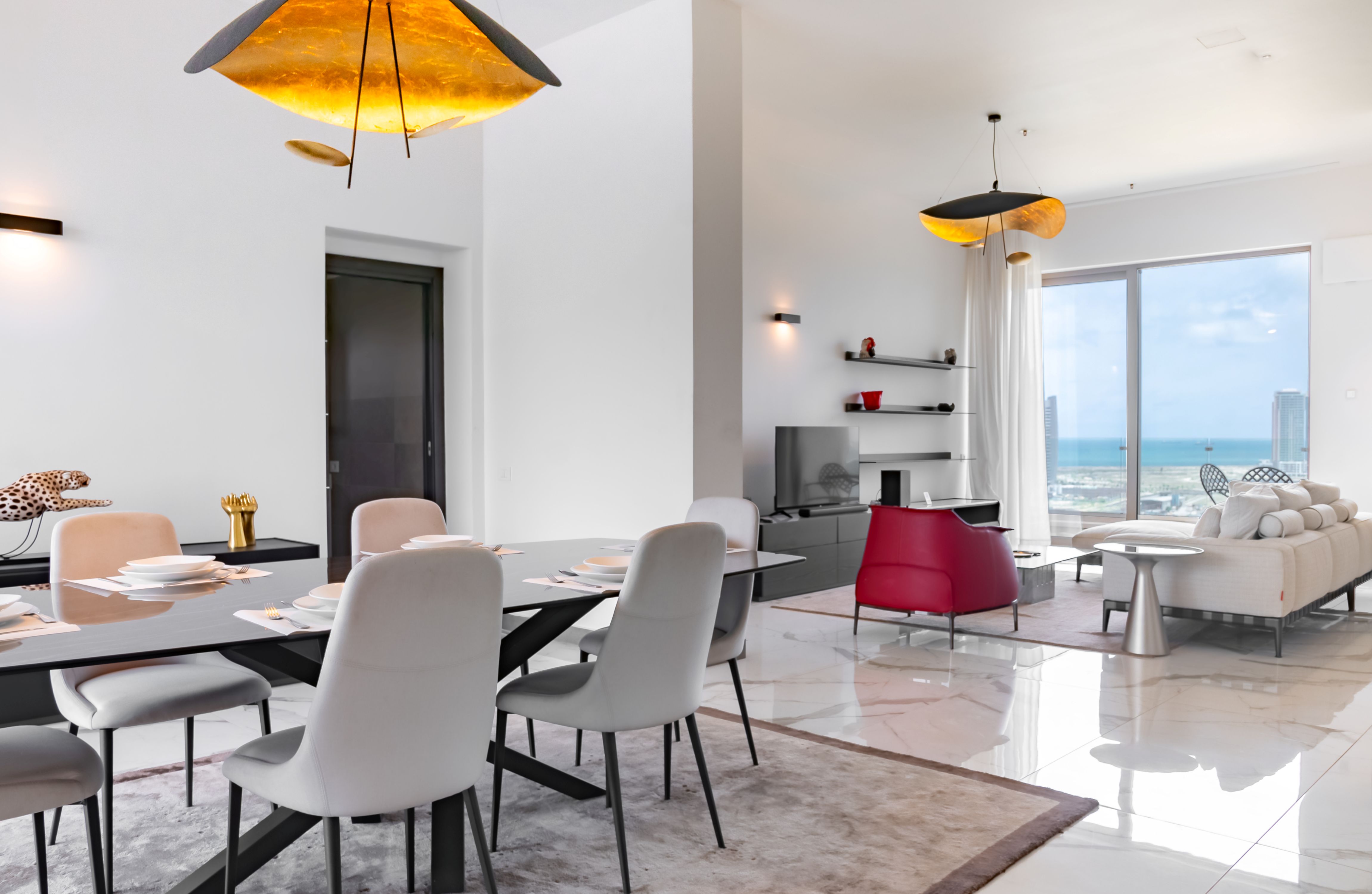 Luxury penthouse with city views