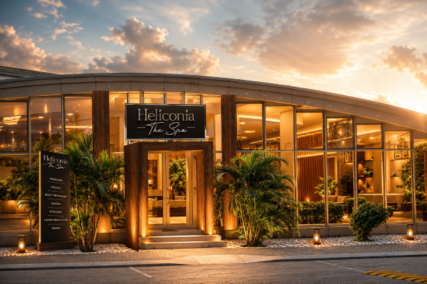Luxury wellness spa at Heliconia Park